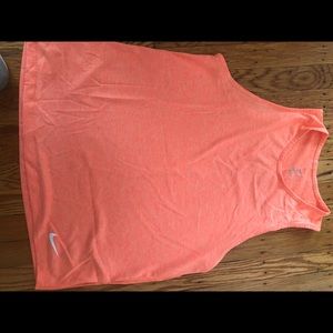 Orange Nike Workout Tank Top